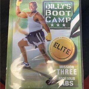 Sealed Billy’s Bootcamp Elite Mission Three Rock Solid Abs DVD